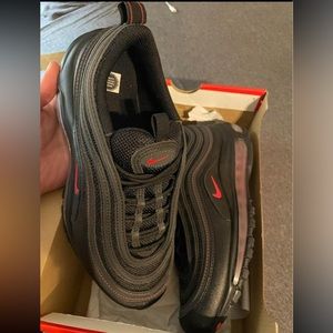 Nike 97s black and red